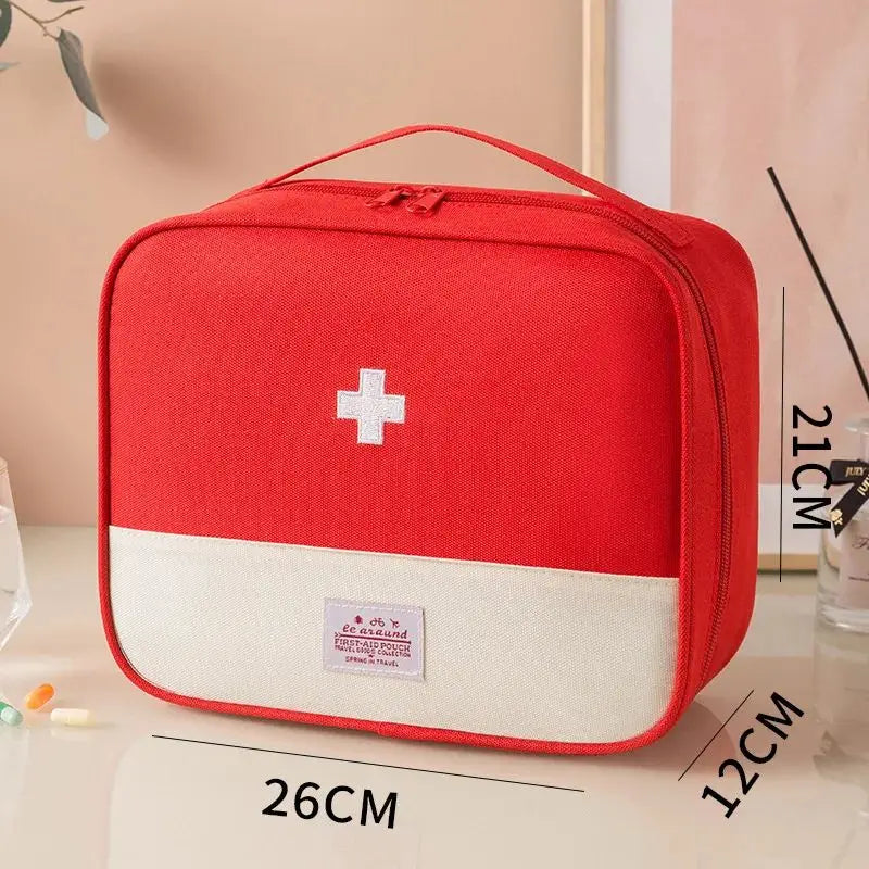 Large Capacity Medicine Bag – Portable Travel First Aid Kit