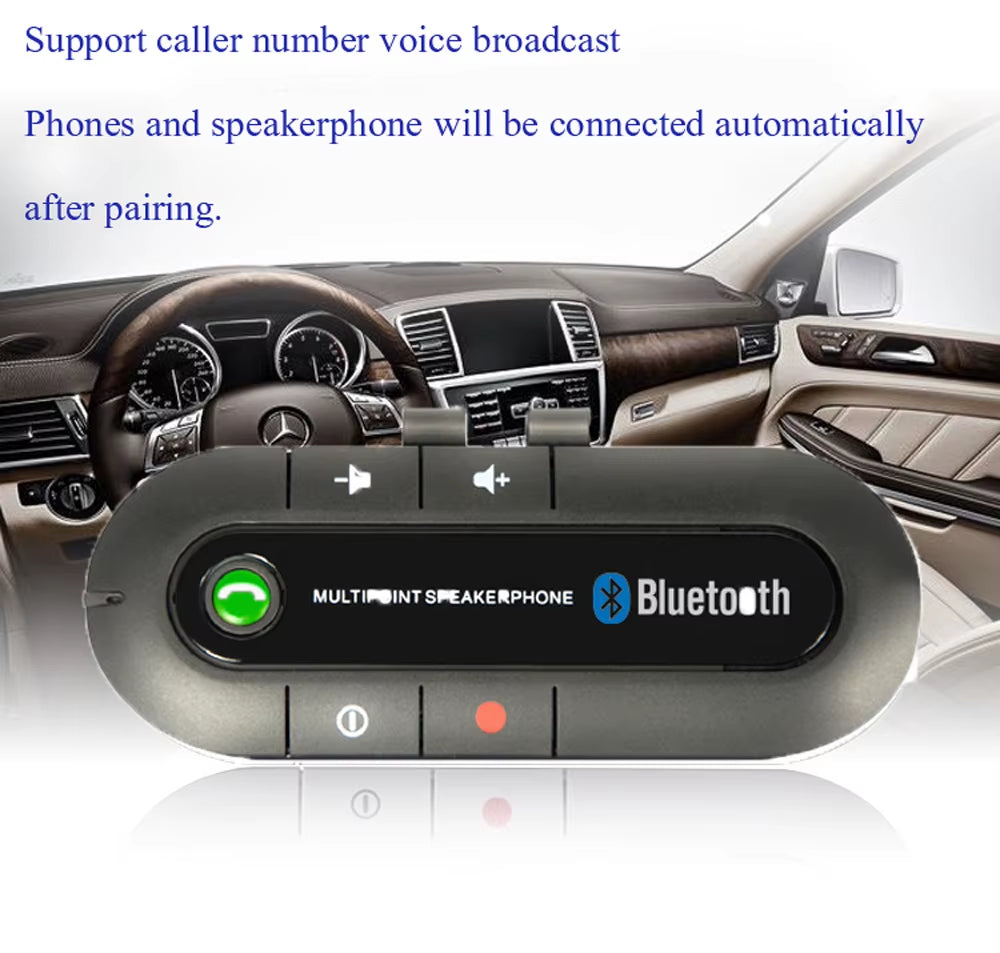 Wireless Bluetooth Car Speaker 4.1 Handsfree Kit with Charger
