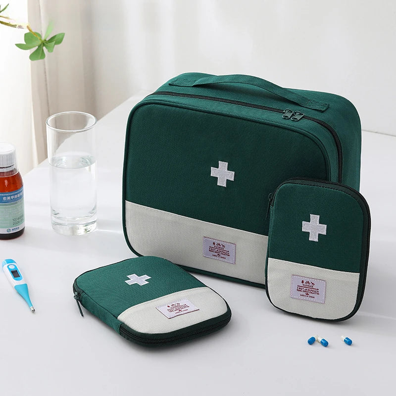 Large Capacity Medicine Bag – Portable Travel First Aid Kit