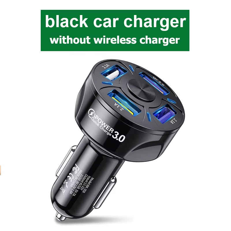 Car Magnetic Phone Holder – Wireless Charger 360° Rotatable Mount