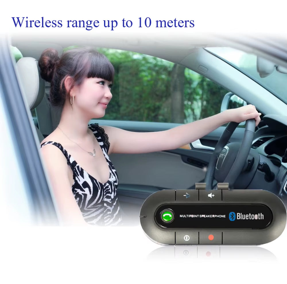Wireless Bluetooth Car Speaker 4.1 Handsfree Kit with Charger