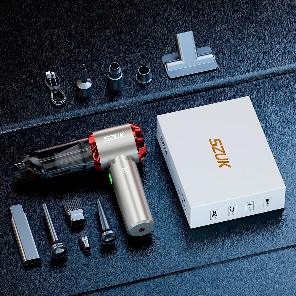 Mini Car Vacuum Cleaner – Wireless Powerful Handheld Portable Suction