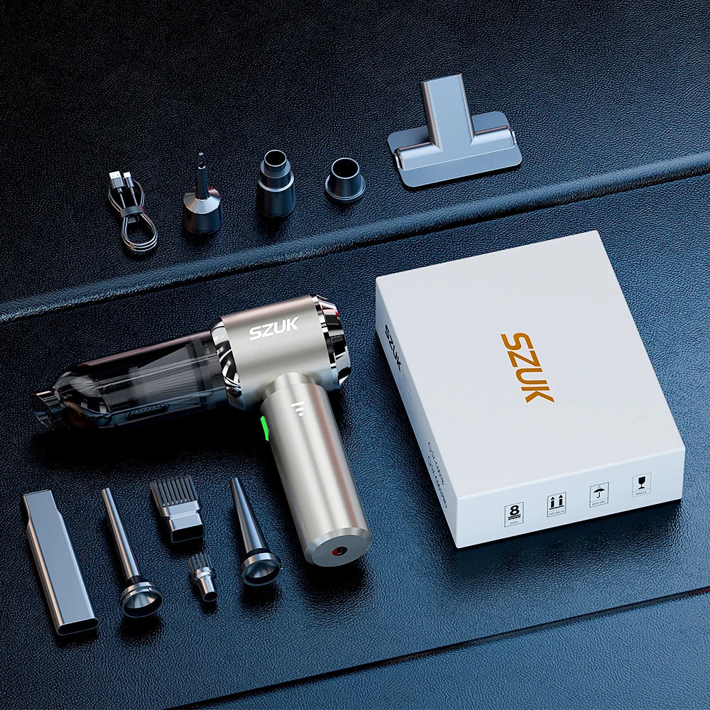 Mini Car Vacuum Cleaner – Wireless Powerful Handheld Portable Suction