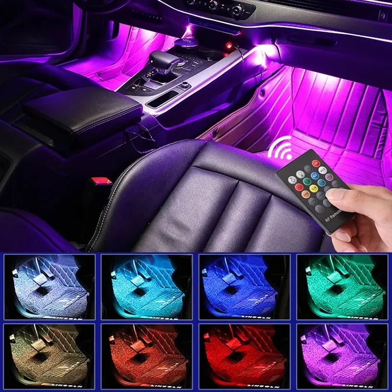Universal Car RGB Ambient Lights – Interior LED Atmosphere Lamps