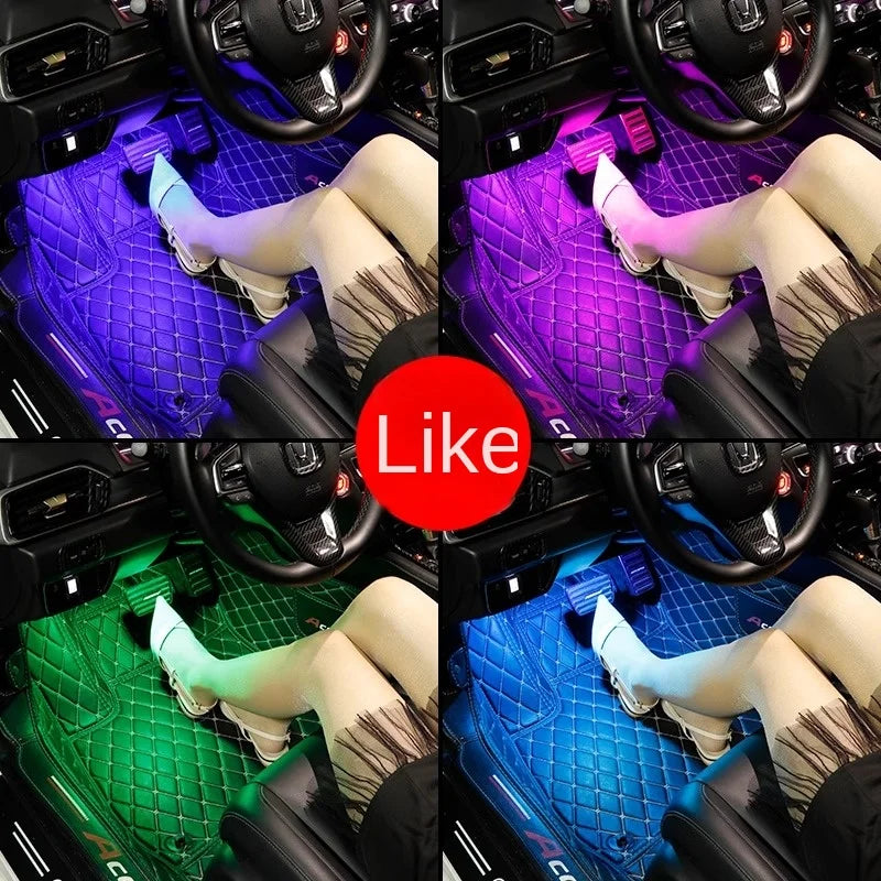 Universal Car RGB Ambient Lights – Interior LED Atmosphere Lamps