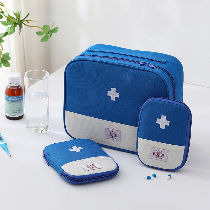 Large Capacity Medicine Bag – Portable Travel First Aid Kit