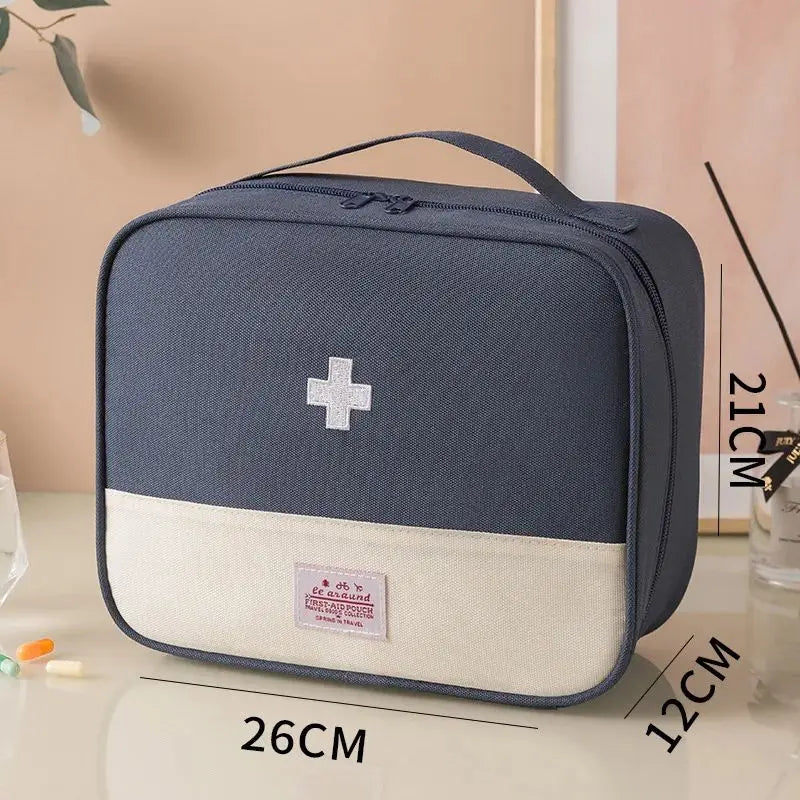 Large Capacity Medicine Bag – Portable Travel First Aid Kit