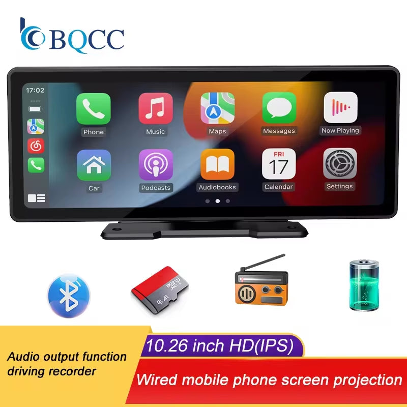 10.26 Inch Wireless CarPlay Screen with HD Reversing Camera