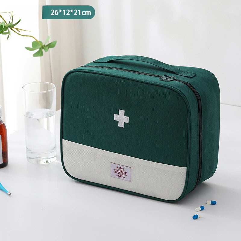Large Capacity Medicine Bag – Portable Travel First Aid Kit